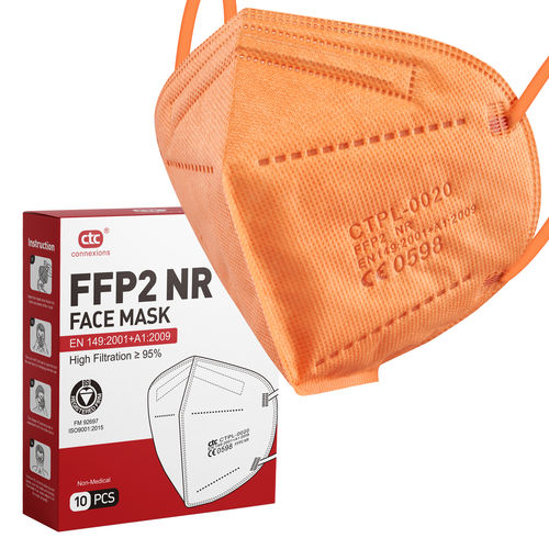 FFP2-Schutzmaske - 3D - Connexions Technology - orange / Vlies