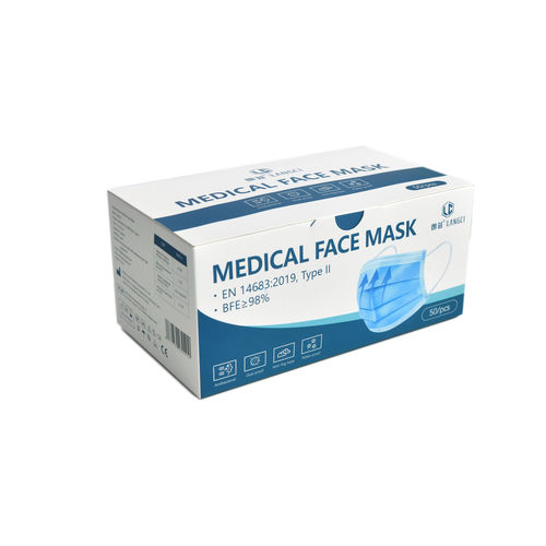 OP-Maske / Typ II - Zhejiang Langci Medical Equipment Co., Ltd. - für Erwachsene / 10er-Packung / zum Einmalgebrauch