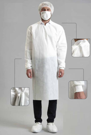 Unisex-Besucherkittel - CAM-PO series - Pointex - XL / L / M