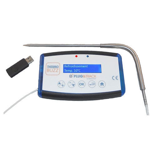 Temperatur-Datenlogger - ThermoBuzz - PROGES PLUS - Rückverfolgbarkeit / USB / Fühler