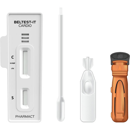 Schnelltest für kardiovaskuläre Erkrankungen - BELTEST-IT CARDIO - Pharmact GmbH - Protein / cTnI / h-FABP
