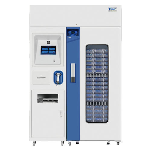 Kühlschrank für Blutbanken - HXC-629ZZ - Haier Biomedical - vertikal / auf Rollen / 1 Tür