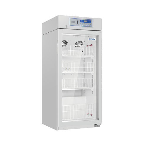 Kühlschrank für Blutbanken - HXC-106 - Haier Biomedical - vertikal / 1 Tür / mit Glastür