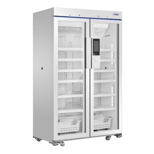 Kühlschrank für Apotheken - HYC-1030GT - Haier Biomedical - vertikal / auf Rollen / mit 2 Türen