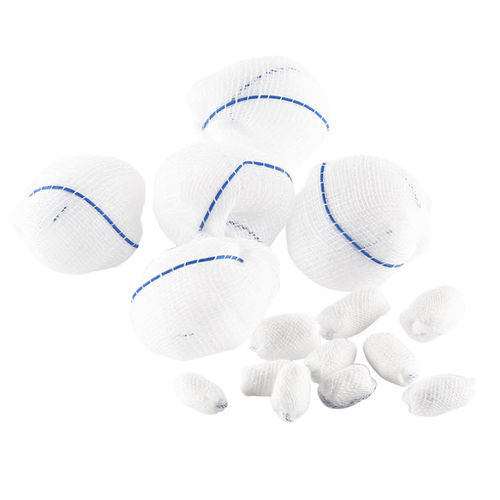Baumwolle-Schlinggazetupfer - Hubei Qianjiang Kingphar Medical Material - steril / hämostatisch / absorbierend
