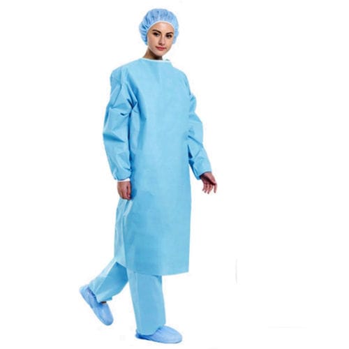 OP-Kittel / unisex - Pancom - aus Polypropylen / steril / blau