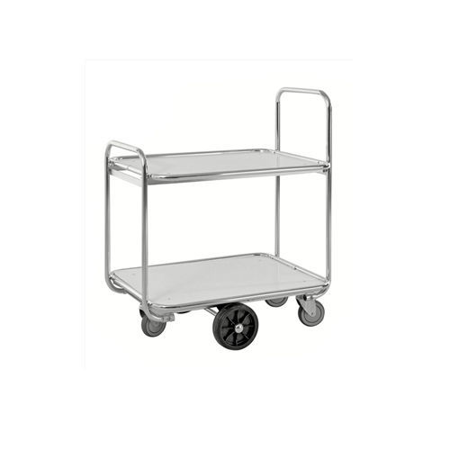 Wagen für Kliniken - KM8500-2L - Kongamek - Mehrzweck / für Transport / mit 2 Regalbrettern