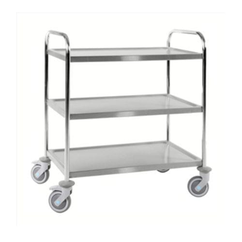 Wagen für Kliniken - KM60355-S - Kongamek - Mehrzweck / für Transport / Edelstahl