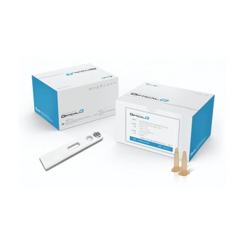 Testkit für kardiovaskuläre Erkrankungen - Optical Q™ - OptiBio Co., Ltd. - Myoglobin / cTnI / für Kliniken