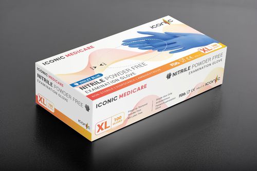 Nitrilhandschuh - Iconic Medicare - für Untersuchungen / puderfrei / unsteril