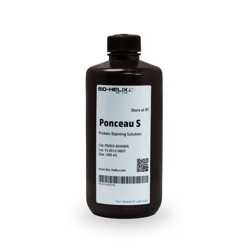 Reagenz / als Lösung - Ponceau S - Bio-Helix - Färbelösung / Proteinskala / für Western Blot