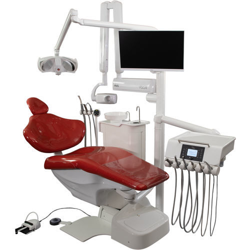 Dentaleinheit mit elektrisch bedientem Stuhl - Selectronic - Select Dental SA - mit flexiblem Kopfstück / beidhändig / mit Monitor