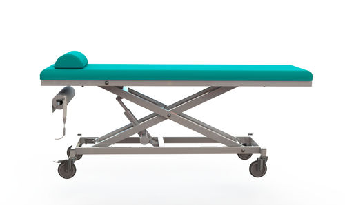 Untersuchungsliege für Physiotherapie - WIND RIGID E 01 - ALATURCA - elektrisch / höhenverstellbar / auf Rollen