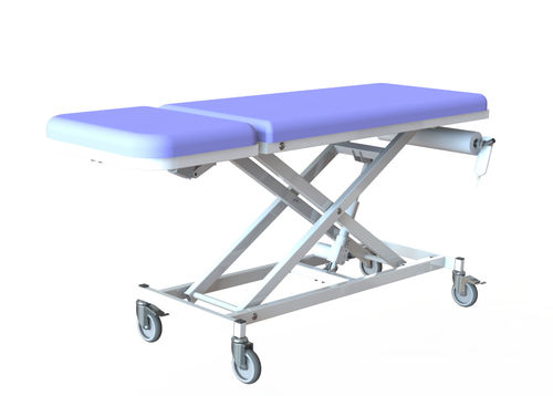 Untersuchungsliege für Physiotherapie - WIND RIGID E 02 - ALATURCA - elektrisch / höhenverstellbar / auf Rollen