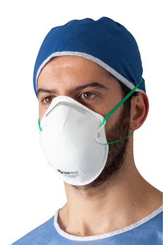 FFP3-Atemschutzmaske - Ekomed Health - Stoff / ohne Ventil / schalenförmig