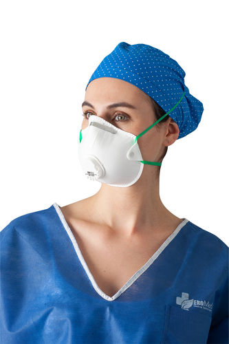 FFP3-Atemschutzmaske - Ekomed Health - Stoff / mit Exspirationsventil / schalenförmig