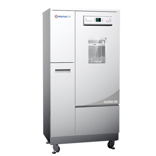 Bodenstehendes Reinigungs- und Desinfektionsgerät - HX/RWD-308 - Jiangsu Huaxi Medical Equipment - mobil / automatisch / mit Frontöffnung