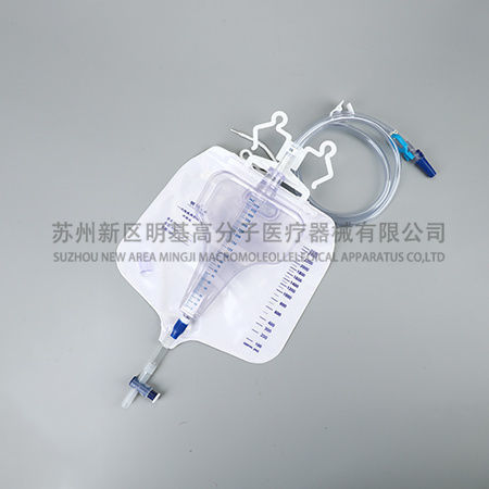 Urin-Drainageset - Suzhou New District Mingji Polymer Medical Equipment Co., Ltd. - mit Skala / mit Venenklappe / Polyvinylchlorid