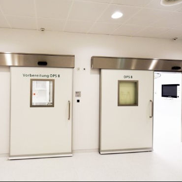 Tür für Reinraum - CLEAN K1-A -dB - KOS Spezialtüren GmbH - Schiebe / hermetisch dicht