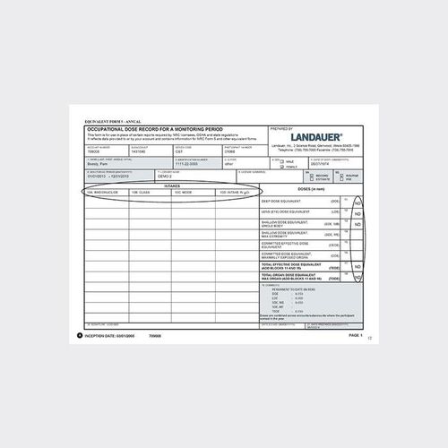 Software / Verwaltung für Patientenberichte - Equivalent Form 5 - LANDAUER - Reporting / für Krankenhaus / Dental