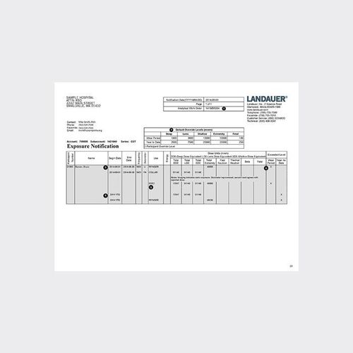 Software / Verwaltung für Patientenberichte - Exposure Notification - LANDAUER - Reporting / für Krankenhaus / Dental
