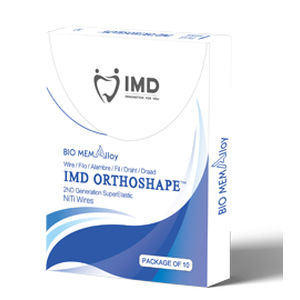 Rechteckiger kieferorthopädischer Draht - BIO MEMAlloy - Innovative Material and Devices, Inc. - NiTi