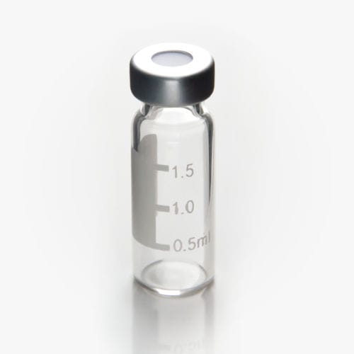 Phiole für HPLC - 11mm Crimp Vial - ZHEJIANG AIJIREN TECHNOLOGY INC. - GC / Borosilikatglas / mit Stöpsel