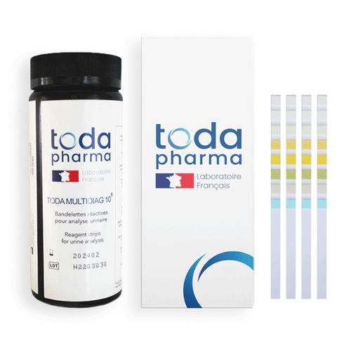 Multi-Parameter-Teststreifen - MULTIDIAG 8 - TODA PHARMA - pH / Glukose / Protein