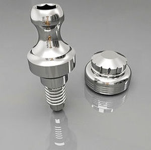 Implantat-Abutment / Kugel - Teetanium ®   - Medibrex - konisch / Titan / Schrauben