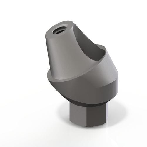 Implantat-Abutment / Titan - Teetanium ®   - Medibrex - inneres Sechseck / Schrauben / gewinkelt
