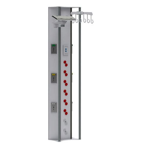 Wandmontierte Versorgungseinheit - Tecno Diseño SAS - vertikal / modular / für die Intensivstation