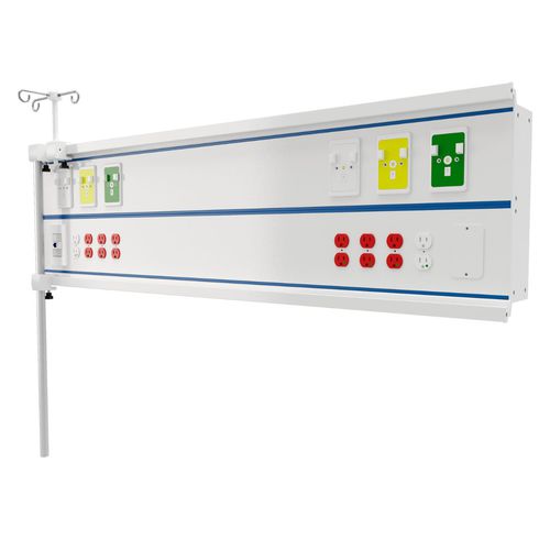 Wandmontierte Versorgungseinheit - T340 - Tecno Diseño SAS - horizontal / modular / für die Intensivstation