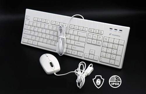 Medizinische Tastatur / mit Ziffernblock - ATM-PK106 - Shezhen AITmon Technology Co,.Ltd - Silikon / antibakteriell / antimikrobiell