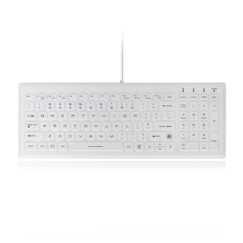 Antibakterielle Tastatur - ATM-SK425BL - Shezhen AITmon Technology Co,.Ltd - mit Ziffernblock / Silikon / waschbar