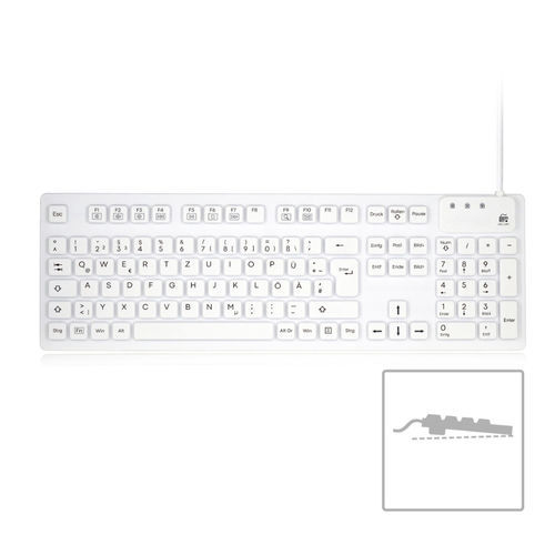 Medizinische Tastatur / mit Ziffernblock - ATM-SK400H - Shezhen AITmon Technology Co,.Ltd - Silikon / hermetisch / waschbar