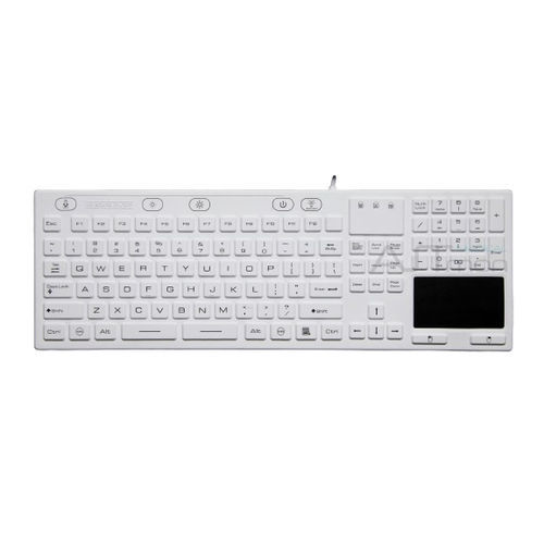 Medizinische Tastatur / Touchpad - ATM-SK404TMC - Shezhen AITmon Technology Co,.Ltd - mit Ziffernblock / Silikon / waschbar