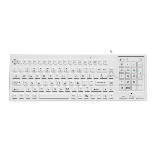 Medizinische Tastatur / Touchpad - ATM-SK405T - Shezhen AITmon Technology Co,.Ltd - mit Ziffernblock / Silikon / waschbar