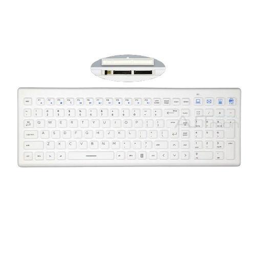 Medizinische Tastatur / mit Ziffernblock - ATM-SK416W - Shezhen AITmon Technology Co,.Ltd - Silikon / waschbar / kabellos