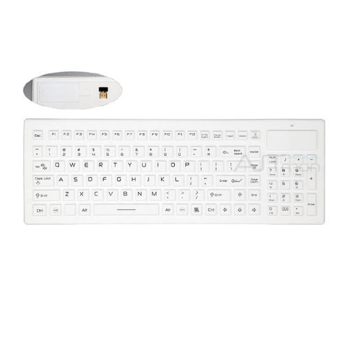 Medizinische Tastatur / mit Ziffernblock - ATM-SK417W - Shezhen AITmon Technology Co,.Ltd - Silikon / waschbar / kabellos