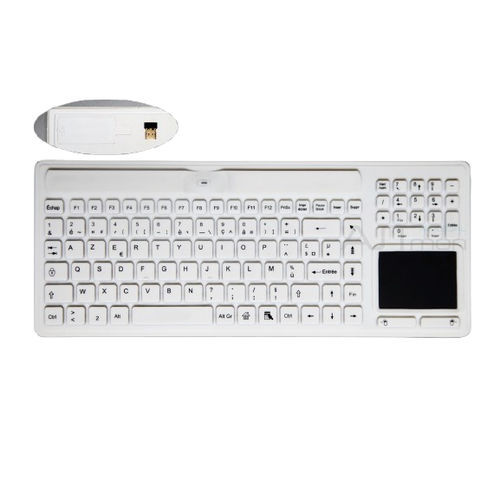 Medizinische Tastatur / Touchpad - ATM-SK418WT - Shezhen AITmon Technology Co,.Ltd - mit Ziffernblock / Silikon / waschbar