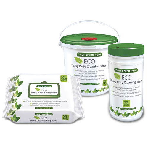 Feuchte Reinigungstücher / für Böden und andere Oberflächen - Eco wipes - PDI International - 100er-Packung