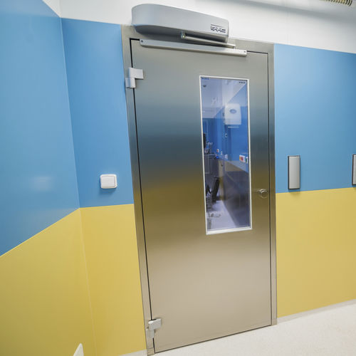 Tür für Krankenhaus - G 104.01 - FORCLEAN - einflügelig / Glas / Typ Y