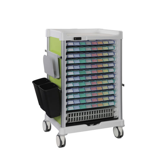 Medizinischer Wagen - 62111.E - Mdose - für Kliniken / für Medikamenten-Dispenser / für Medikamente