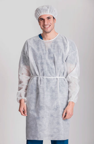 Unisex-Besucherkittel - BATM01 - Norvil - aus Polypropylen / Einweg / weiß