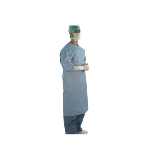 OP-Kittel / unisex - Reinforced - EuroMed - Einweg / wasserdicht / blau