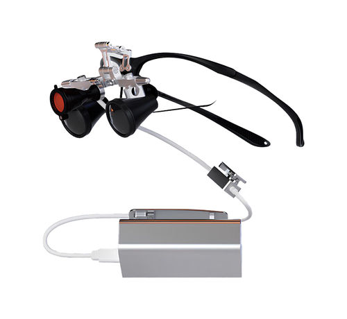 Dental-Stirnleuchte - Optimax  - Dentac - LED / Akku / für Binokularlupe