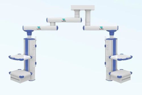 Deckenmontierter Doppelverteilerarm - Double Arm - Medinain - für Intensivpflege / für OP-Saal / höhenverstellbar