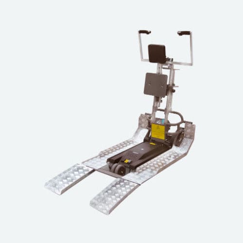 Treppenlift für Rollstühle - Jolly  - Evac+Chair International - für Humanmedizin / zusammenklappbar