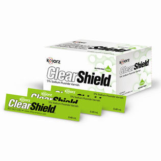 Zahnmedizinisches Material / Fluoridsalzlack - Kolorz ClearShield - DMG America - für Zahnprophylaxe / Paste