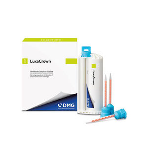 Zahnmedizinisches Material / Harz - LuxaCrown - DMG America - zur Dentalrestaurierung / für Dentalkronen / für Zahnbrücken